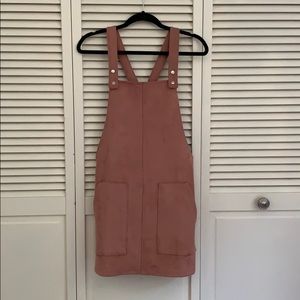 Blush overall dress